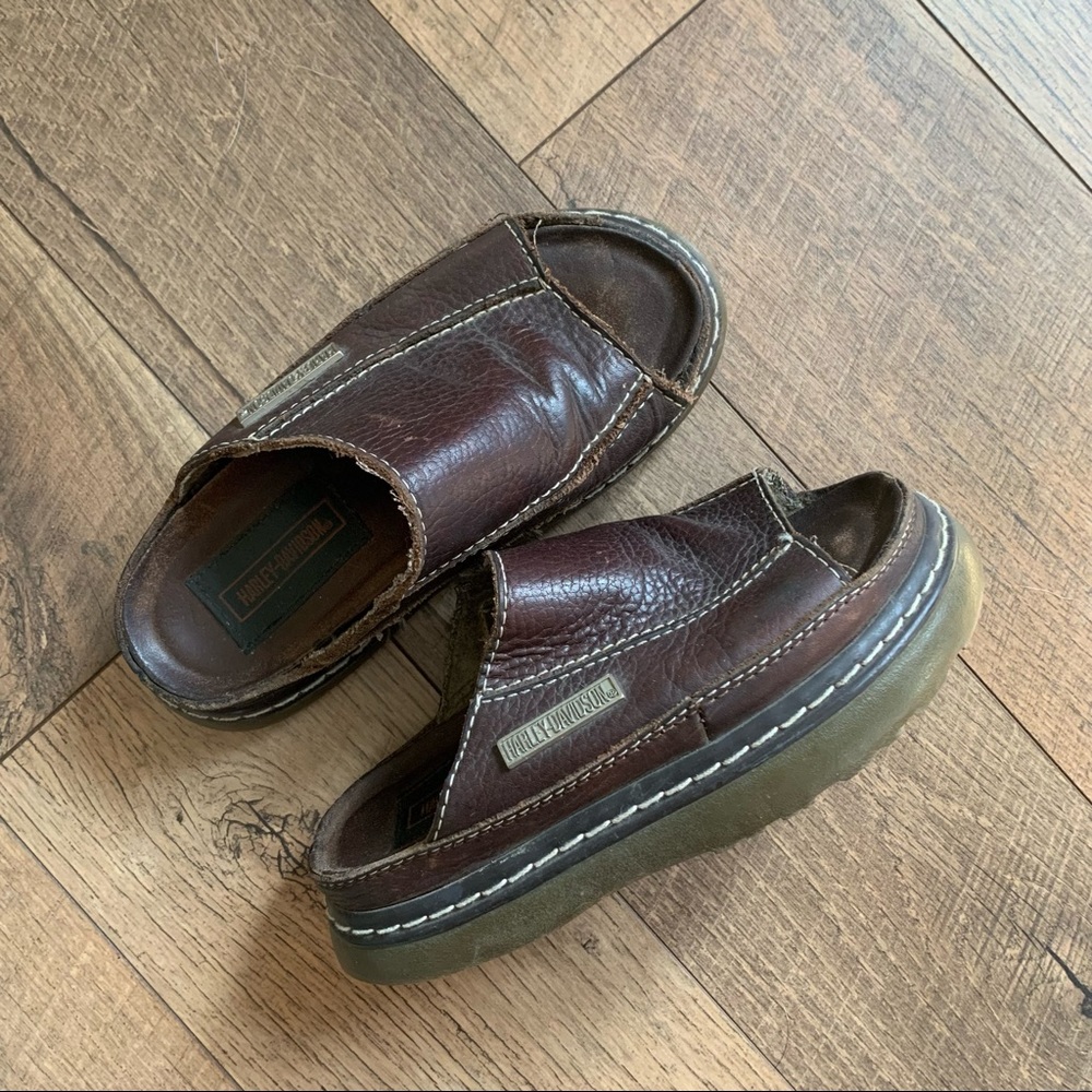 harley davidson platform sandals